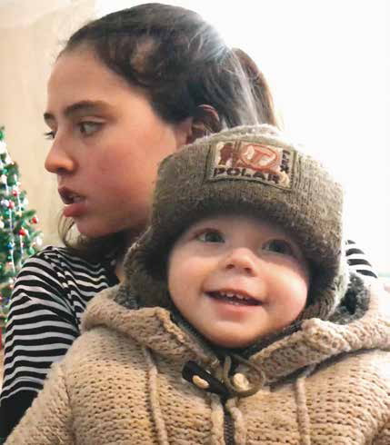 This young child born in the war zone is fortunate to have been taken in by Gennady's team.