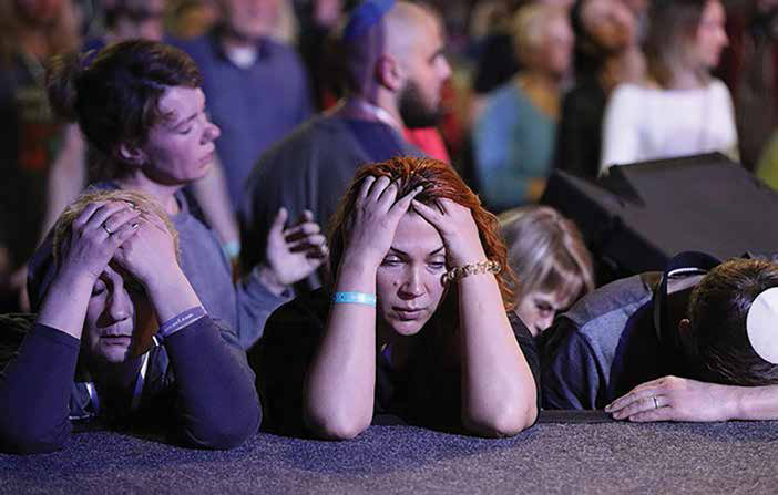 Mega Messianic Conference Israel "We witnessed God's outpouring of God's Spirit on the Jewish people. People came into the presence of the Messiah and were healed of their sicknesses, spiritual and psychological traumas. Young people especially asked for prayer and sought God's touch."