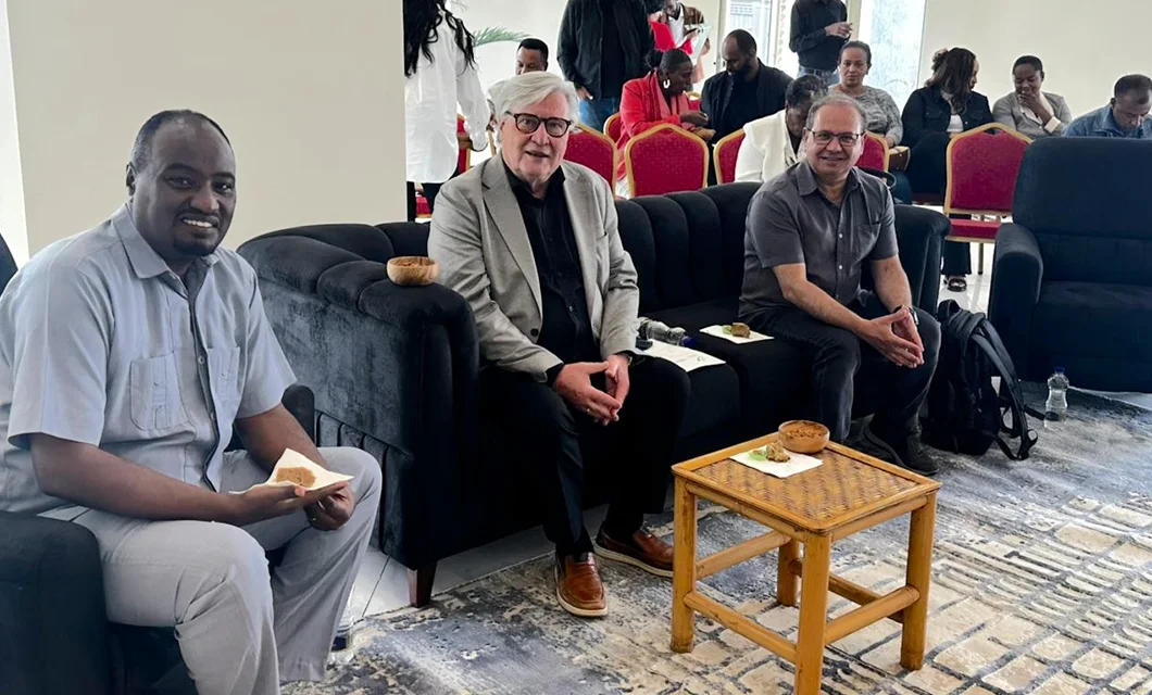 Photo: Dr. Lalissa Daniel, Head of Missions of the Mekane Yesus Evangelical Lutheran Church and Country Director of the Ethiopia mission; and Kenneth Grönroos, GCMM Chairman Emeritus of the board.